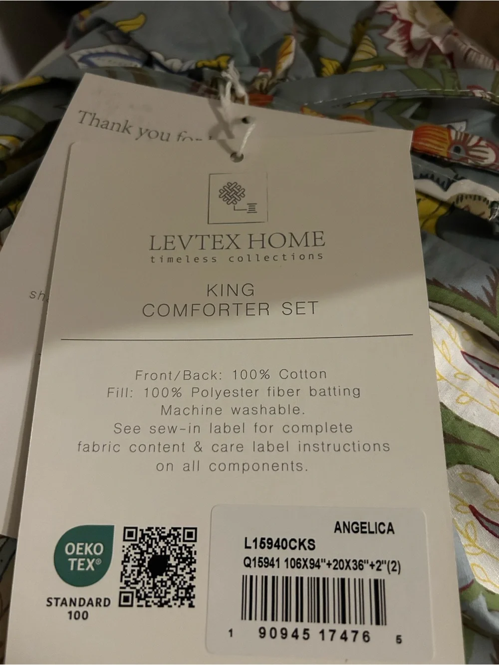 Levtex Home Angelica Reversible King/ Cal King Comforter Set (106x94in)